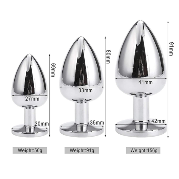Metal Crystal Butt Plug in Pakistan | Adult Toy