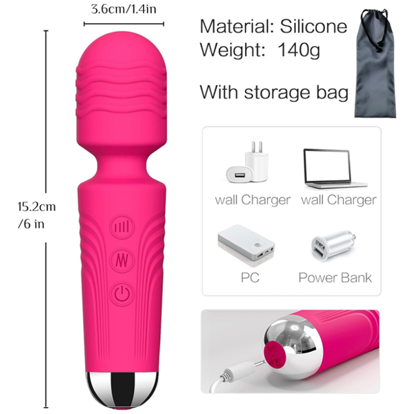 Mini Wand Vibrator Dildo In Pakistan | G-spot & Clitoral